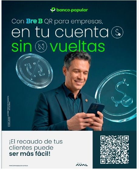 Con Bre-B QR para empresas, en tu cuenta sin vueltas